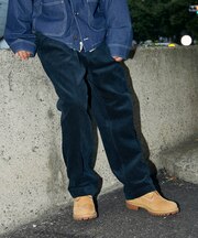 別注 SMU PT-38 SETUP 2TUCK CORDUROY WIDE PANTS
