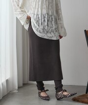 ニット レギンス付きスカート