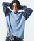 リラックスフィット NYCロゴ ピグメント ワッフル ラグランスリーブ L/S Tシャツ