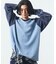 リラックスフィット NYCロゴ ピグメント ワッフル ラグランスリーブ L/S Tシャツ