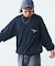 リラックスフィット フラッグロゴ ヘムコード ロングスリーブ ポケットTシャツ