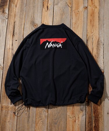 NANGA × FREAK'S STORE 別注 neo-PRO スピンドル バックプリント ロングスリーブTシャツ/日本製/遮熱/UVカット/吸水速乾