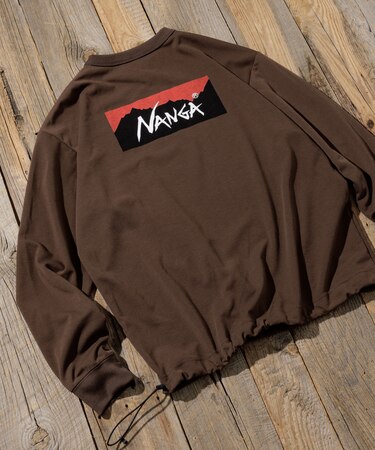 NANGA × FREAK'S STORE 別注 neo-PRO スピンドル バックプリント ロングスリーブTシャツ/日本製/遮熱/UVカット/吸水速乾