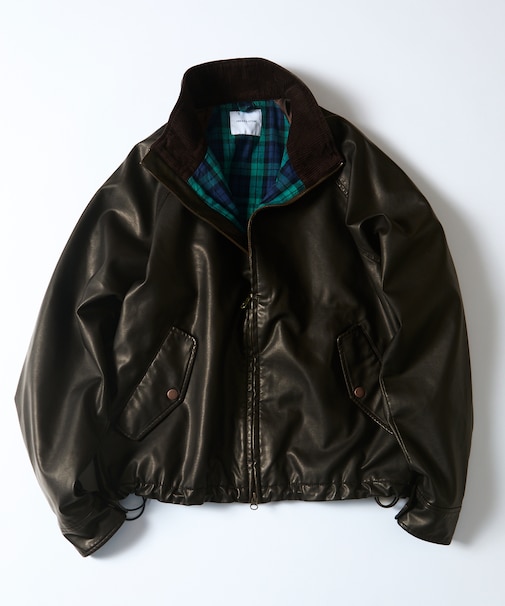 LEATHERETTE SWING TOP JACKET