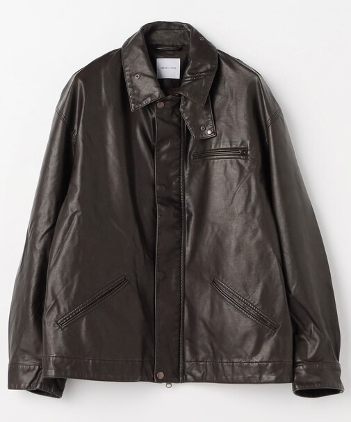 LEATHERETTE WORK JACKET