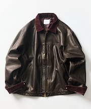 LEATHERETTE TRACKER JACKET