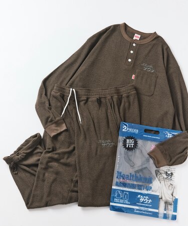 SAUVENIR×FREAK'S STORE 別注 L/S KANNAIGI by Healthknit ブークレ/速乾モコモコ セットアップ
