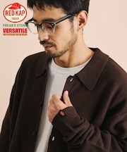 RED KAP × FREAK'S STORE 別注 ガーター編み ソリッド バルキー シャツカーディガン