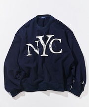 NYC ロゴクルーネック スウェット