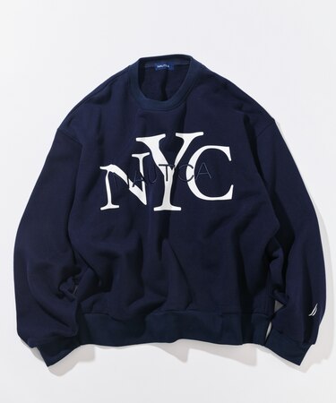NYC ロゴクルーネック スウェット