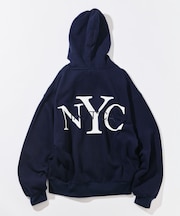 NYC ロゴZIP HOODIE