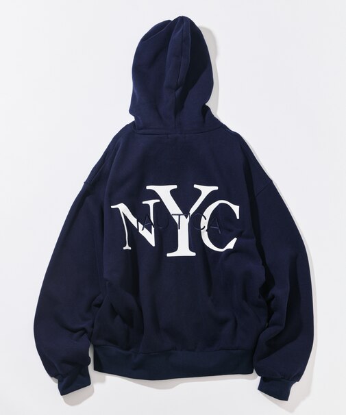 NYC ロゴZIP HOODIE