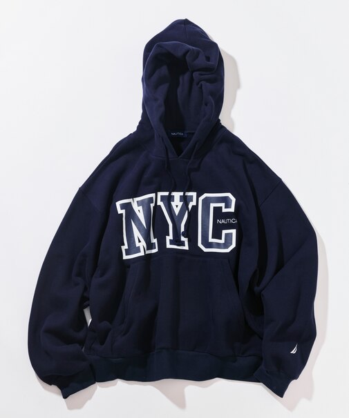 カレッジラバープリントPULLOVER HOODIE
