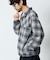 PENDLETON × FREAK'S STORE 別注 コットン シャギー ハーフスナップ プルオーバーシャツ