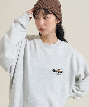 ランクル60 バックプリント クルーネックスウェット/ランドクルーザー
