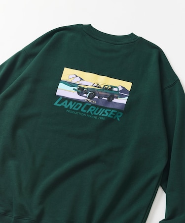 ランクル60 バックプリント クルーネックスウェット/ランドクルーザー