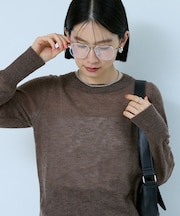 ウール入り ニットプルオーバー