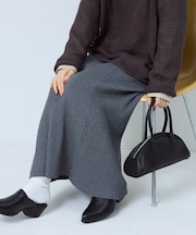 リブマーメイドスカート