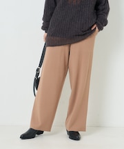 ミラノリブ ニットパンツ