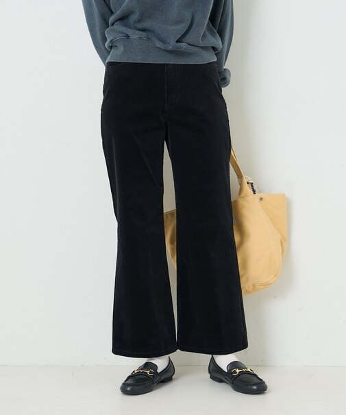 細コール セミフレアパンツ
