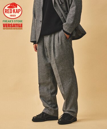 RED KAP × FREAK'S STORE 別注 SMU PT-38 2タック ツイード ワイドパンツ