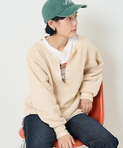 モールワッフル ヘンリーネック Tシャツ