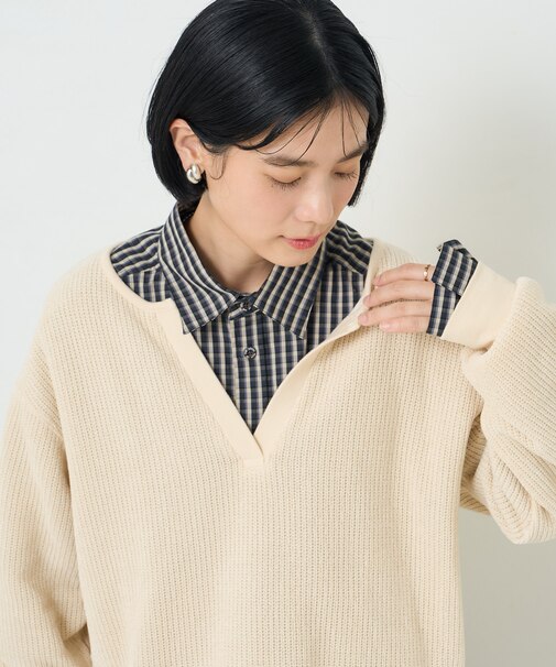 モールワッフル ショートスキッパーTシャツ