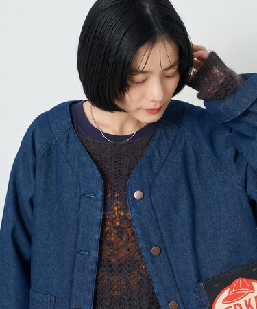 別注中綿ノーカラージャケット
