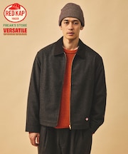 RED KAP × FREAK'S STORE 別注 SMU JK-22 SHORT LENGTH ジップアップ ツイード ワークジャケット