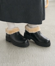 ボアレザレットシューズ
