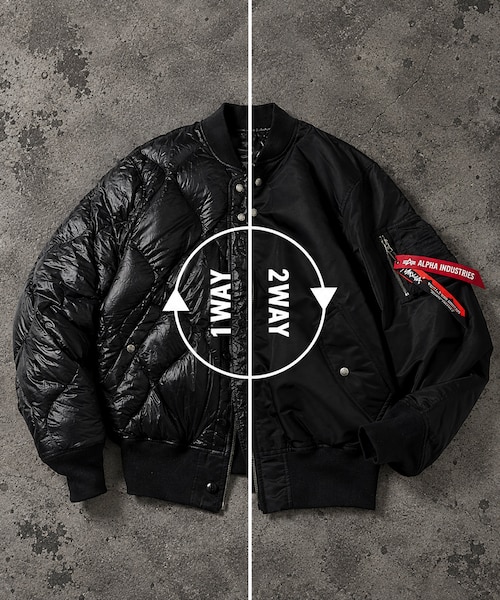 ALPHA INDUSTRIES × NANGA × FREAK'S STORE 別注 リバーシブル MA-1