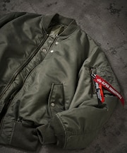 ALPHA INDUSTRIES × NANGA × FREAK'S STORE 別注 リバーシブル MA-1 ショートダウンジャケット