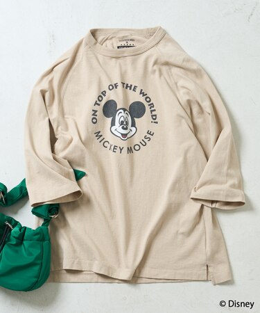 【MICKEY MOUSE】Circle Raglan Tシャツ