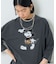 【MICKEY MOUSE】Leopard Raglan Tシャツ