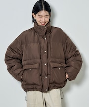 タフタ フード付きボリュームダウン
