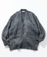 リラックスフィット シャギーニット カーディガン