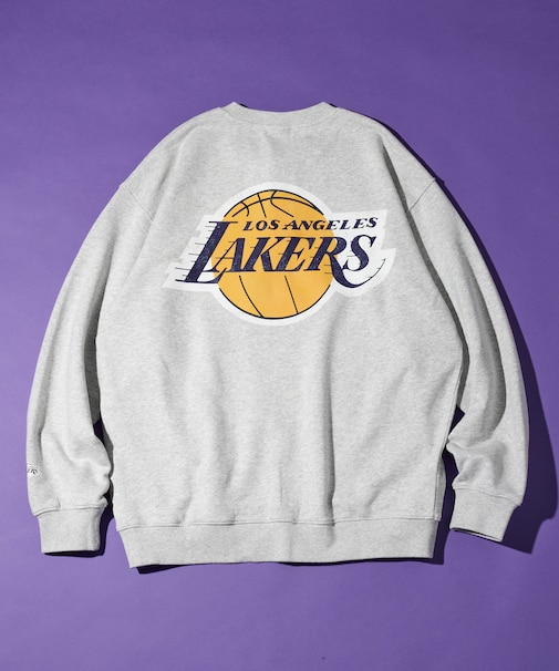 NBA × FREAK'S STORE 別注 チームバックロゴ ヘンリーネックスウェット