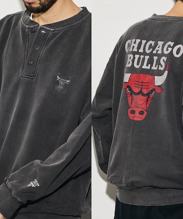 NBA × FREAK'S STORE 別注 チームバックロゴ ヘンリーネックスウェット