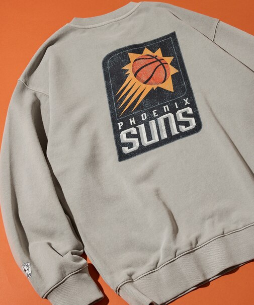 NBA × FREAK'S STORE 別注 チームバックロゴ ヘンリーネックスウェット