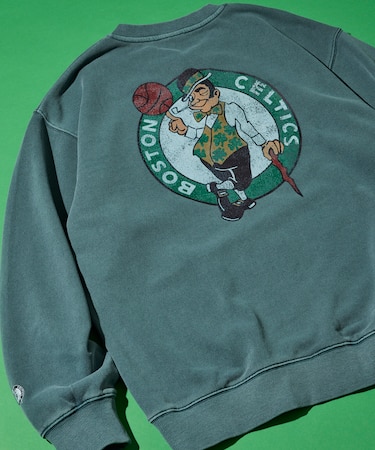 NBA × FREAK'S STORE 別注 チームバックロゴ ヘンリーネックスウェット