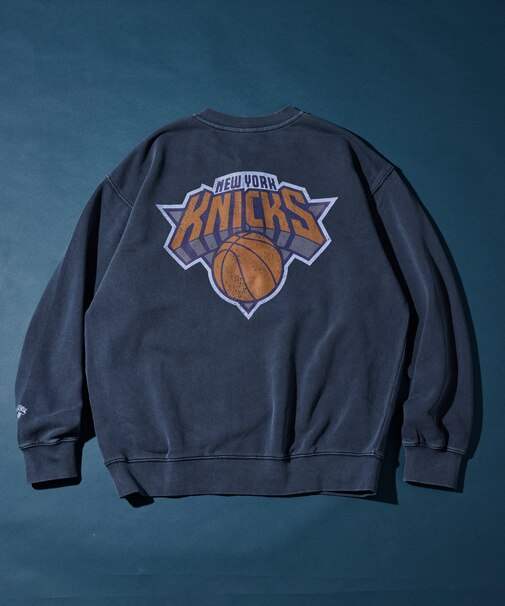 NBA × FREAK'S STORE 別注 チームバックロゴ ヘンリーネックスウェット
