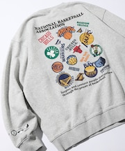 NBA × FREAK'S STORE 別注 ランダムチーム バックロゴ クルーネックスウェット