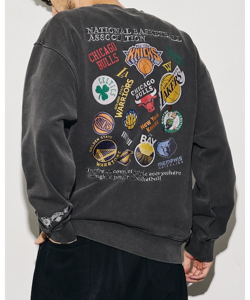 NBA × FREAK'S STORE 別注 ランダムチーム バックロゴ クルーネックスウェット