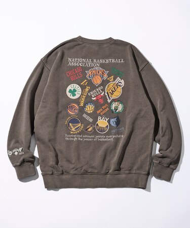 NBA × FREAK'S STORE 別注 ランダムチーム バックロゴ クルーネックスウェット