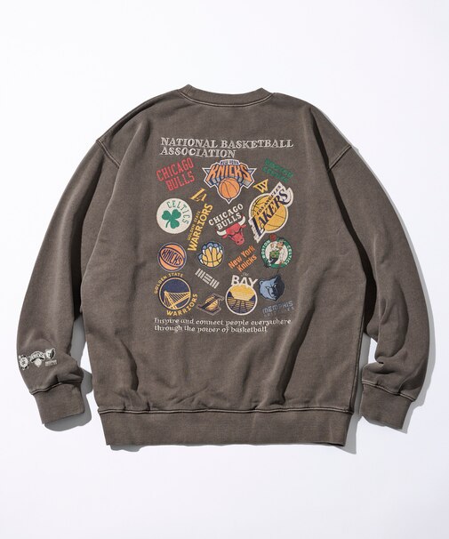 NBA × FREAK'S STORE 別注 ランダムチーム バックロゴ クルーネックスウェット