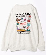 Coleman × FREAK'S STORE 別注 トレッキンググッズ クルーネック スウェット