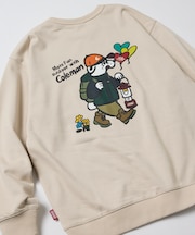 Coleman × kaoyorinakami 別注 ベア― バックプリント クルーネックスウェット