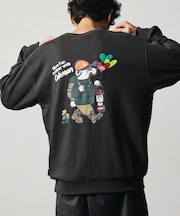 Coleman × kaoyorinakami 別注 ベア― バックプリント クルーネックスウェット