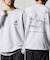 tombonia × FREAK'S STORE/トムボニア コラボ  スノーボード バックデザイン ヘンリーネックスウェット