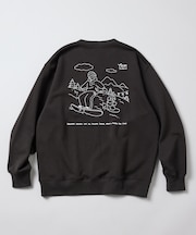 tombonia × FREAK'S STORE/トムボニア コラボ  スノーボード バックデザイン ヘンリーネックスウェット